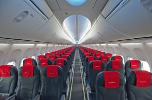 A Norwegian Air short-haul cabin
