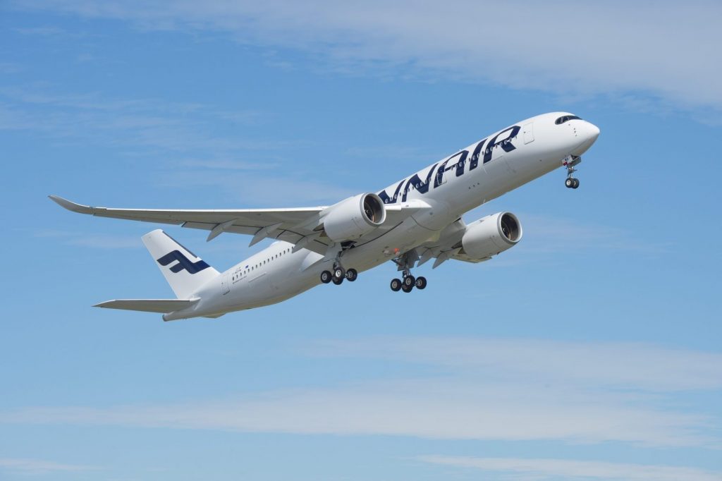 A Finnair Airbus A350-900.