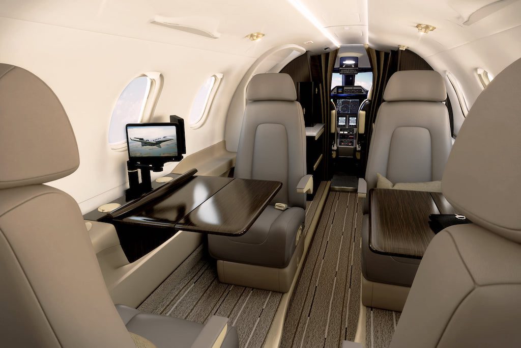 FXair private jet interior