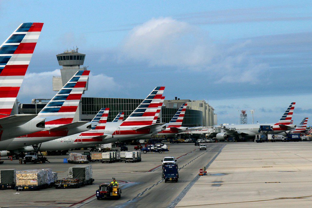 American Airlines Tails Miami