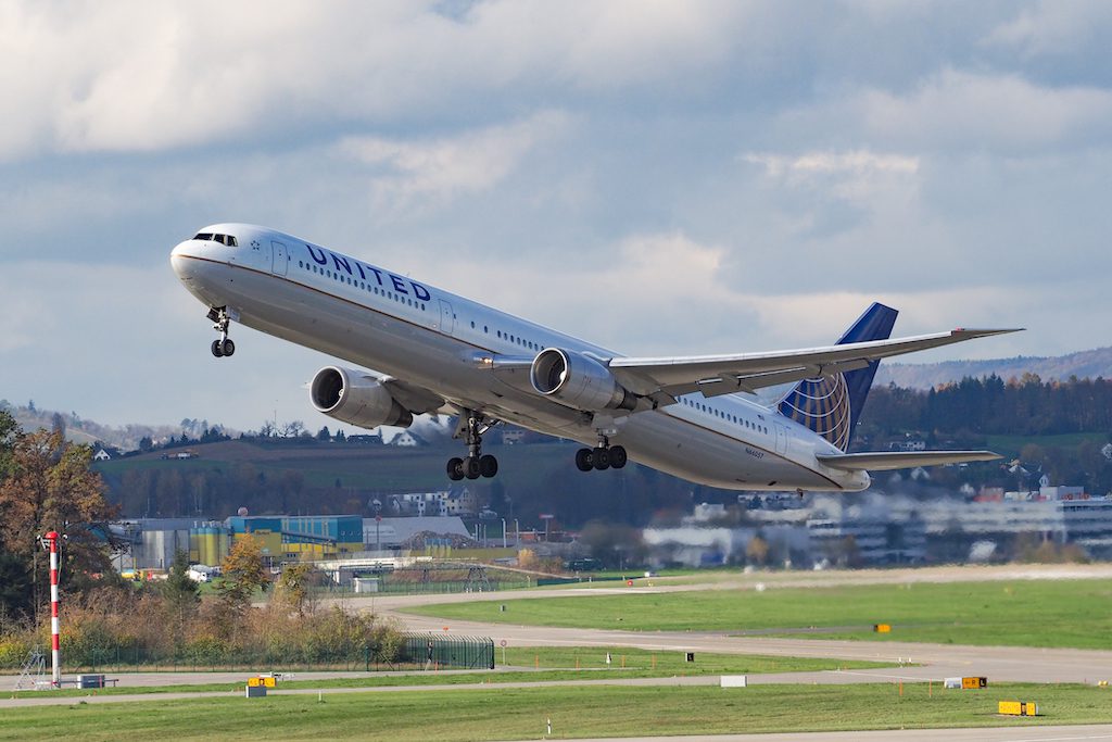 United Boeing 767 Zurich