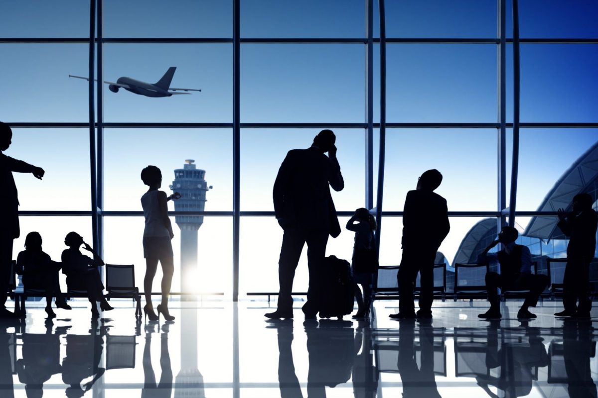 Corporate Travelers at the airport