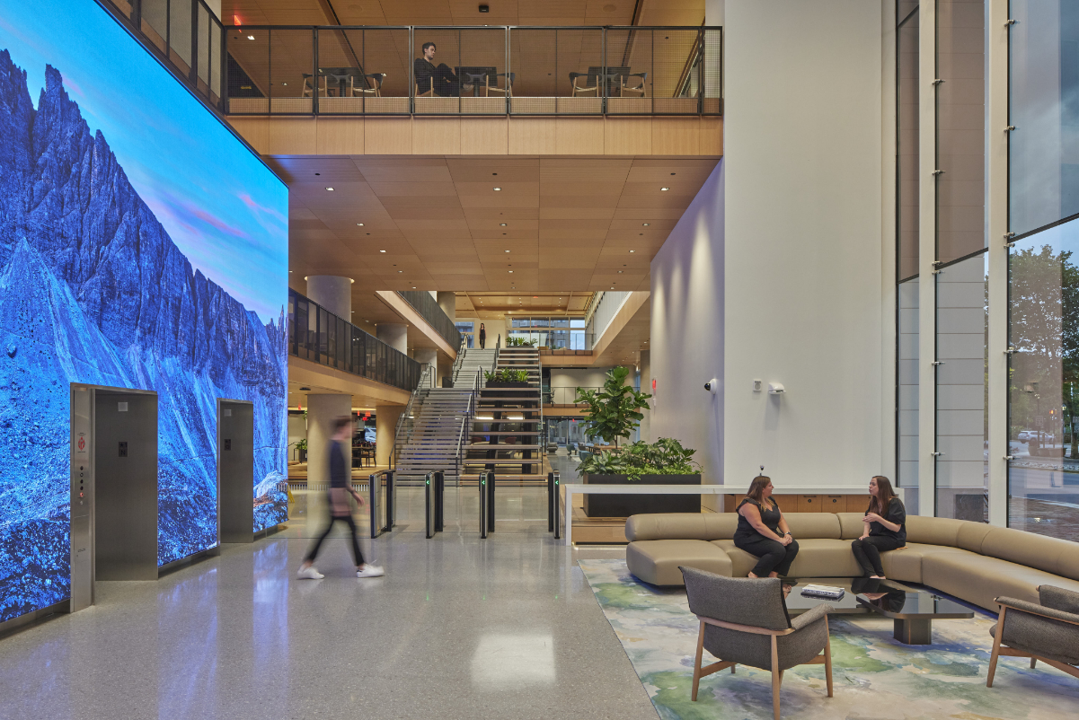 reception lobby of marriott international new headquarters august 2022 source marriott