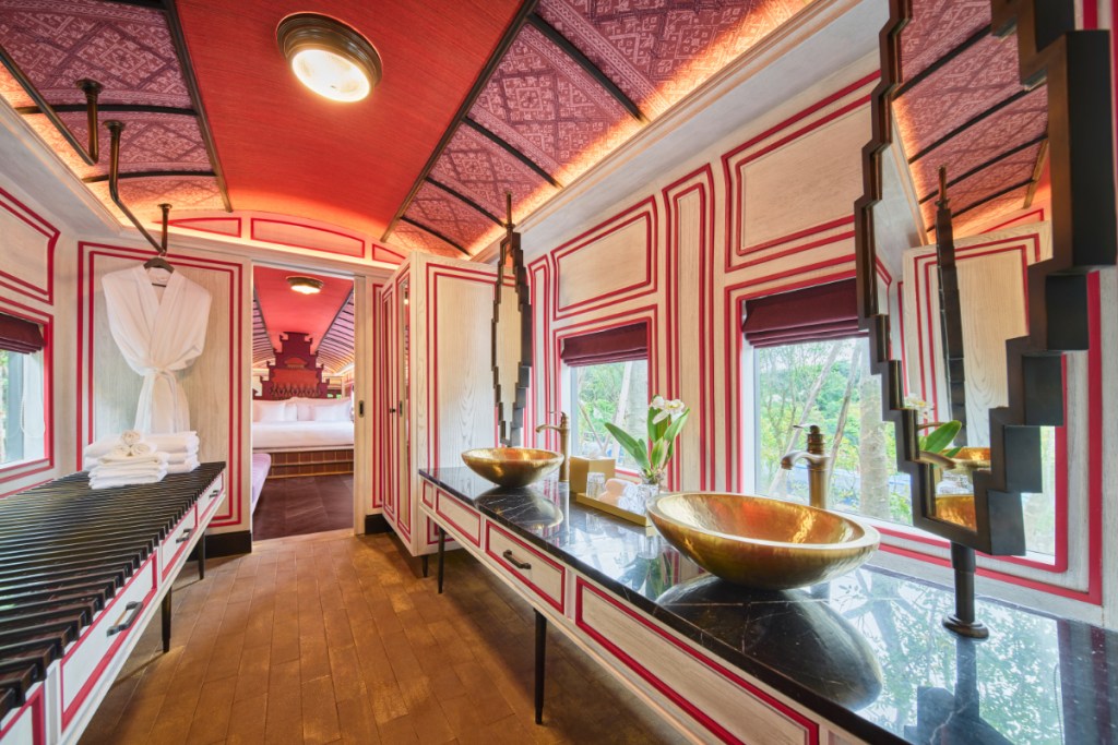 heritage railcar khao yai resort thailand designer bill bensley maximalism hotel design