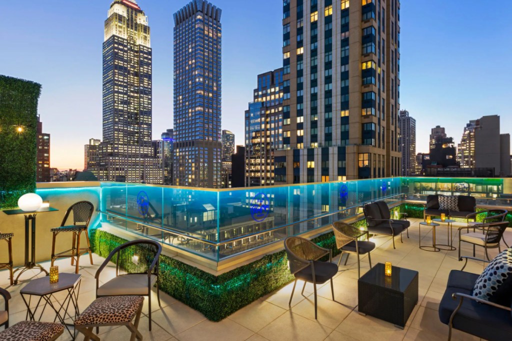 hyatt centric new york city Rooftop-Nighttime-View source hyatt