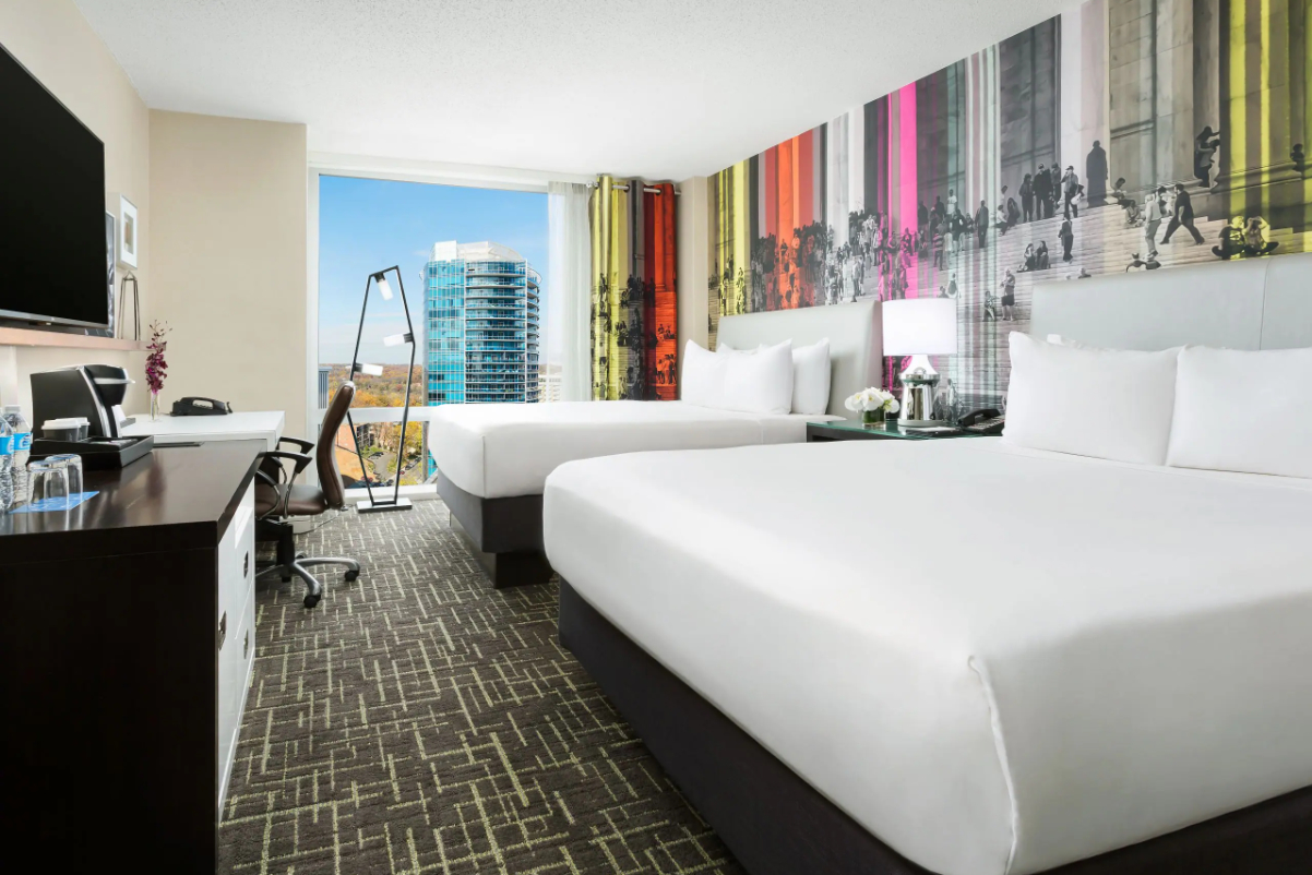 a guestroom at the Hyatt Centric Arlington in virginia near washington dc source hyatt