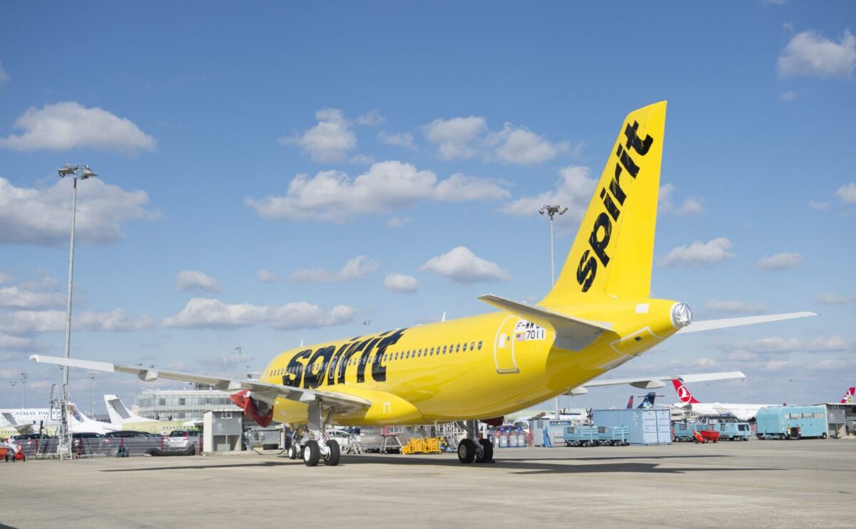 A file image of a Spirit Airlines Airbus A320neo aircraft.