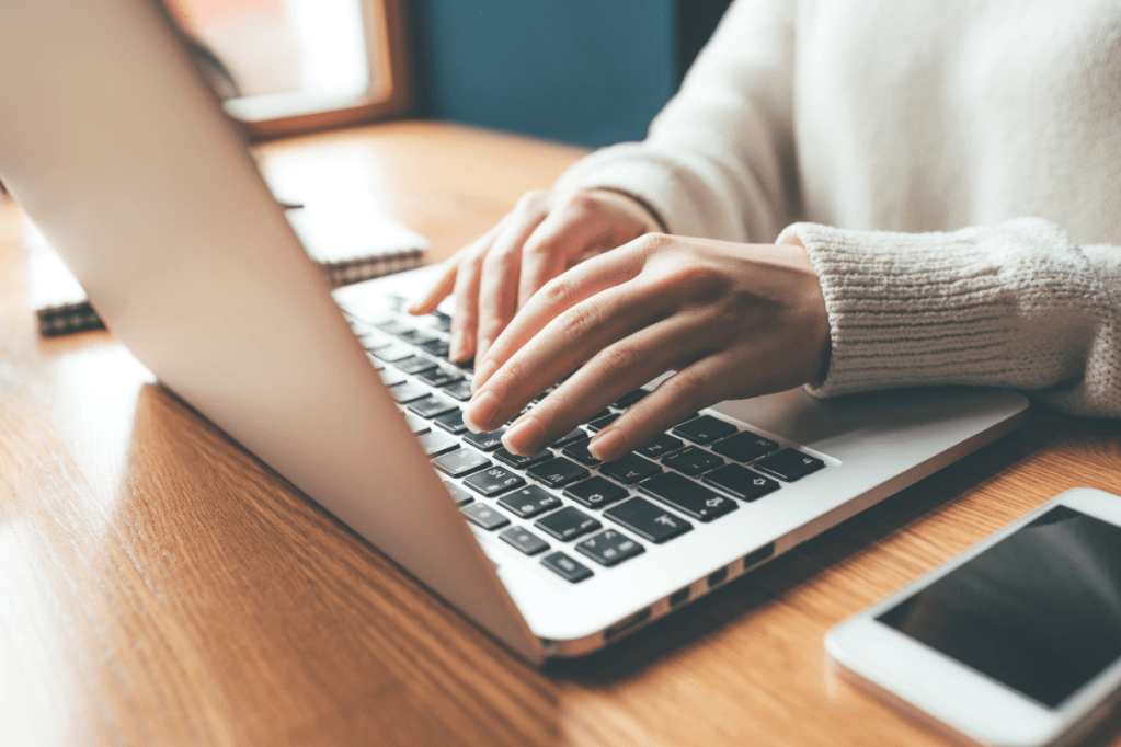 a person filling Skift IDEA Awards form on their laptop