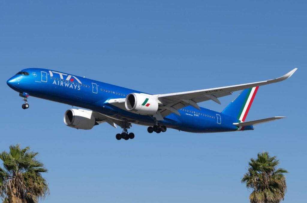 An ITA airways Airbus A350-900.