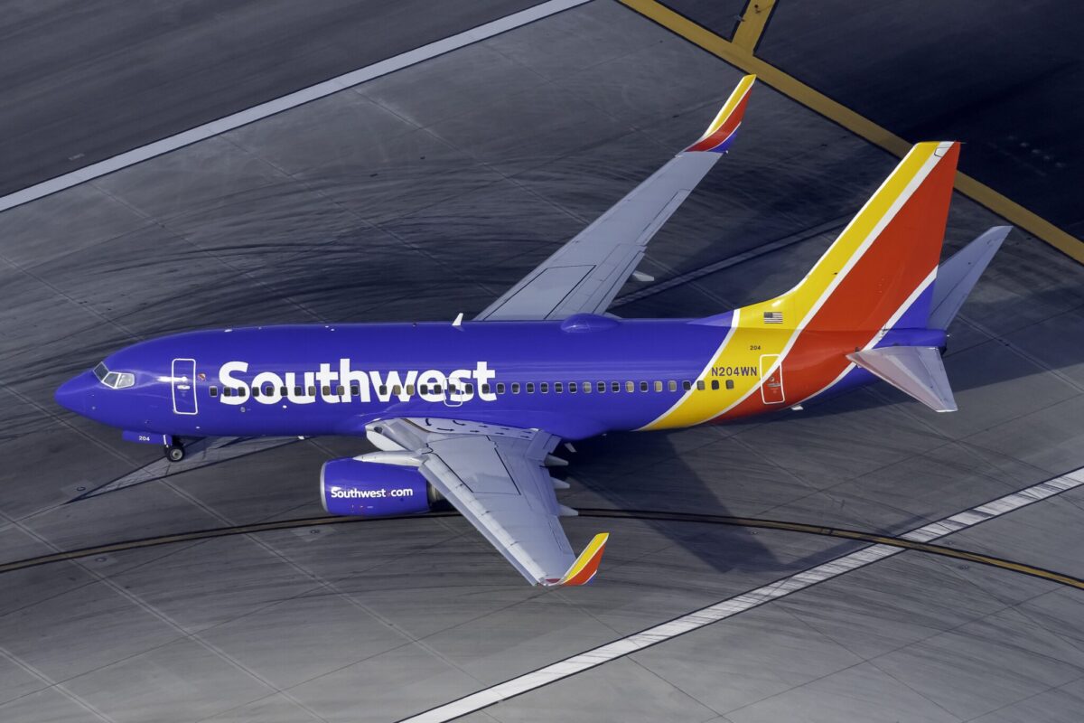 A Southwest Airlines Boeing 737-700.
