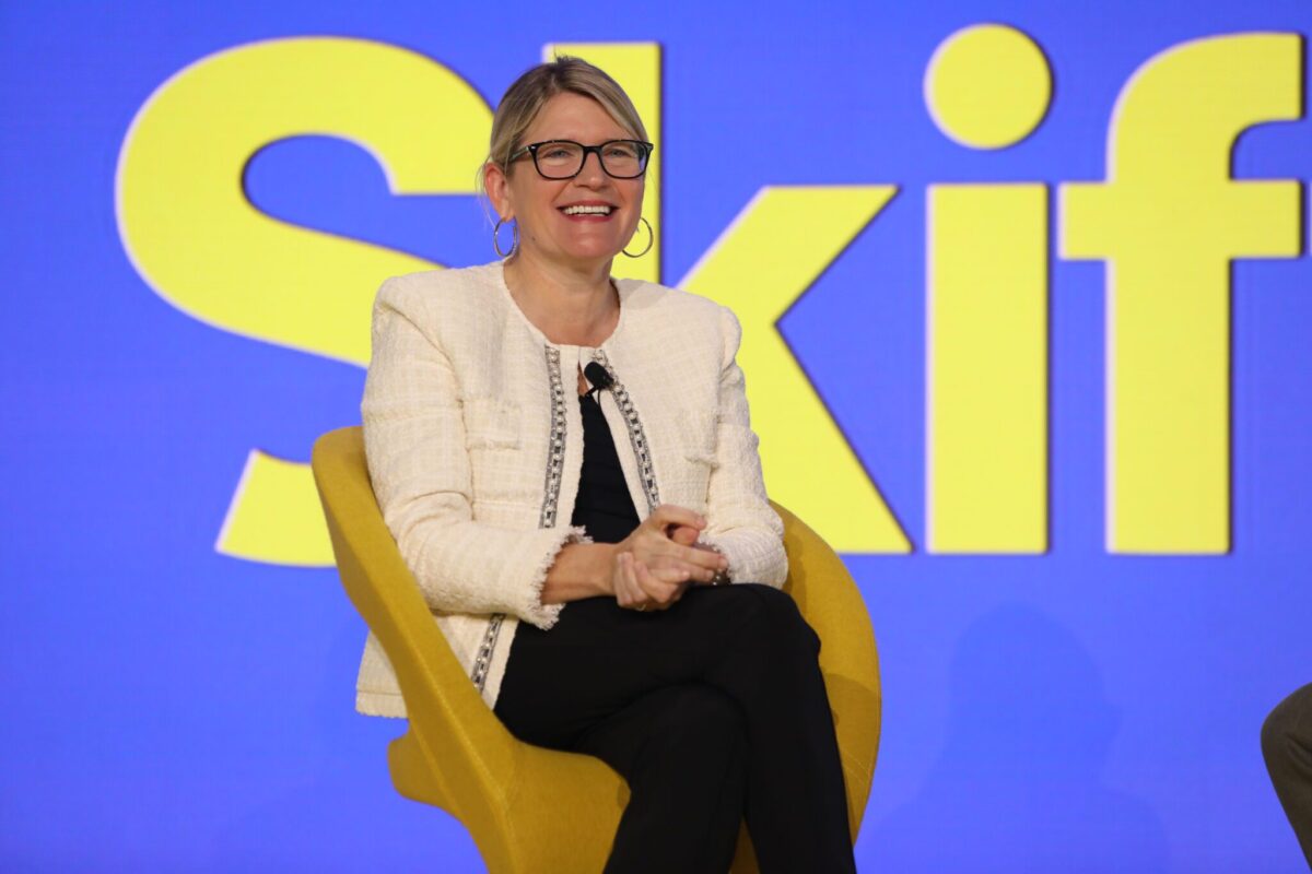 JetBlue CEO Joanna Geraghty at the Skift Global Forum