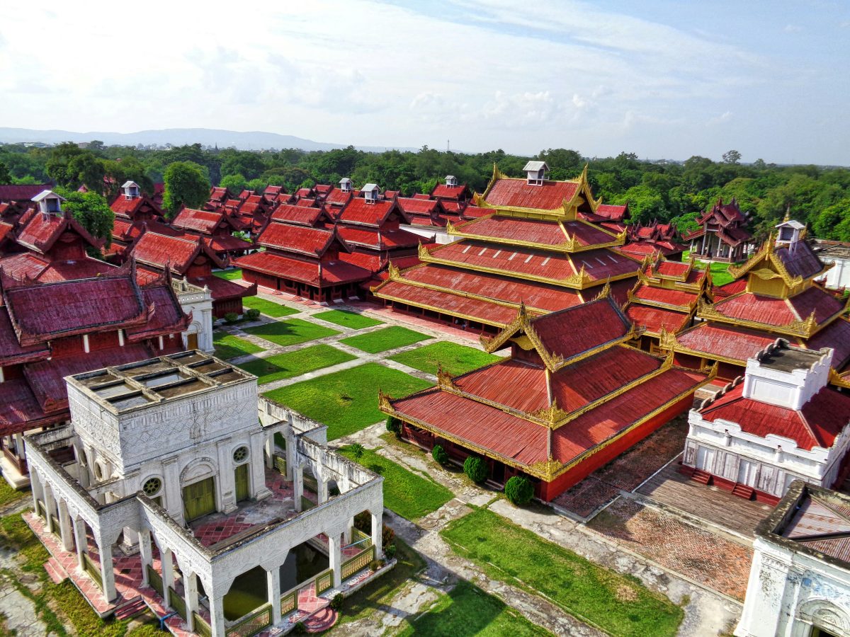 A file image of traditional temples in Mandalay, Myanmar