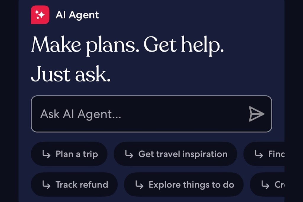 Hotels.com AI chatbot Expedia