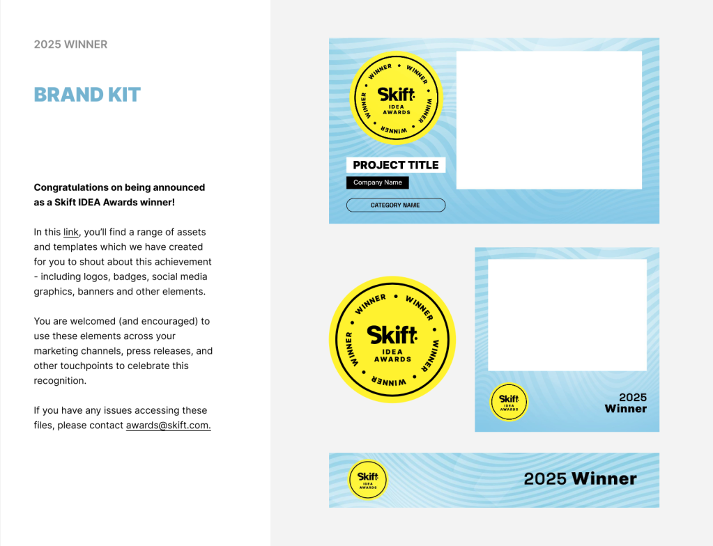 Skift IDEA Awards Winners Brand Kit