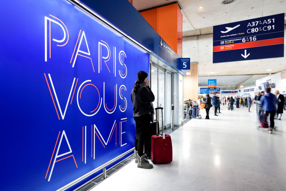 A file image of Paris Charles de Gaulle Airport