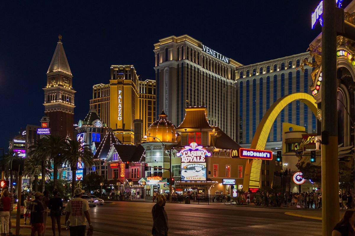 The Venetian Hotel and surroundings in Las Vegas