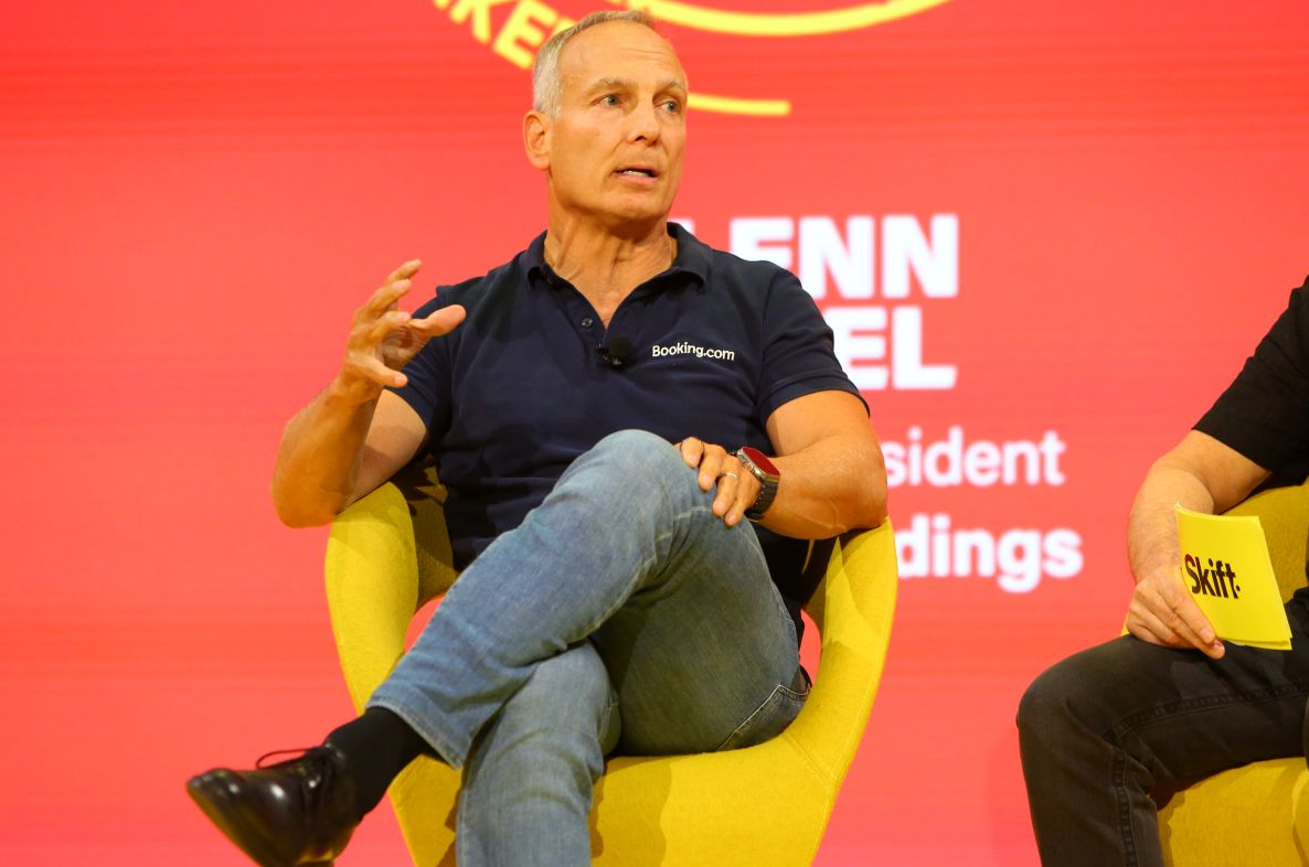 Booking Holdings CEO Glenn Fogel at Skift Global Forum 2025.