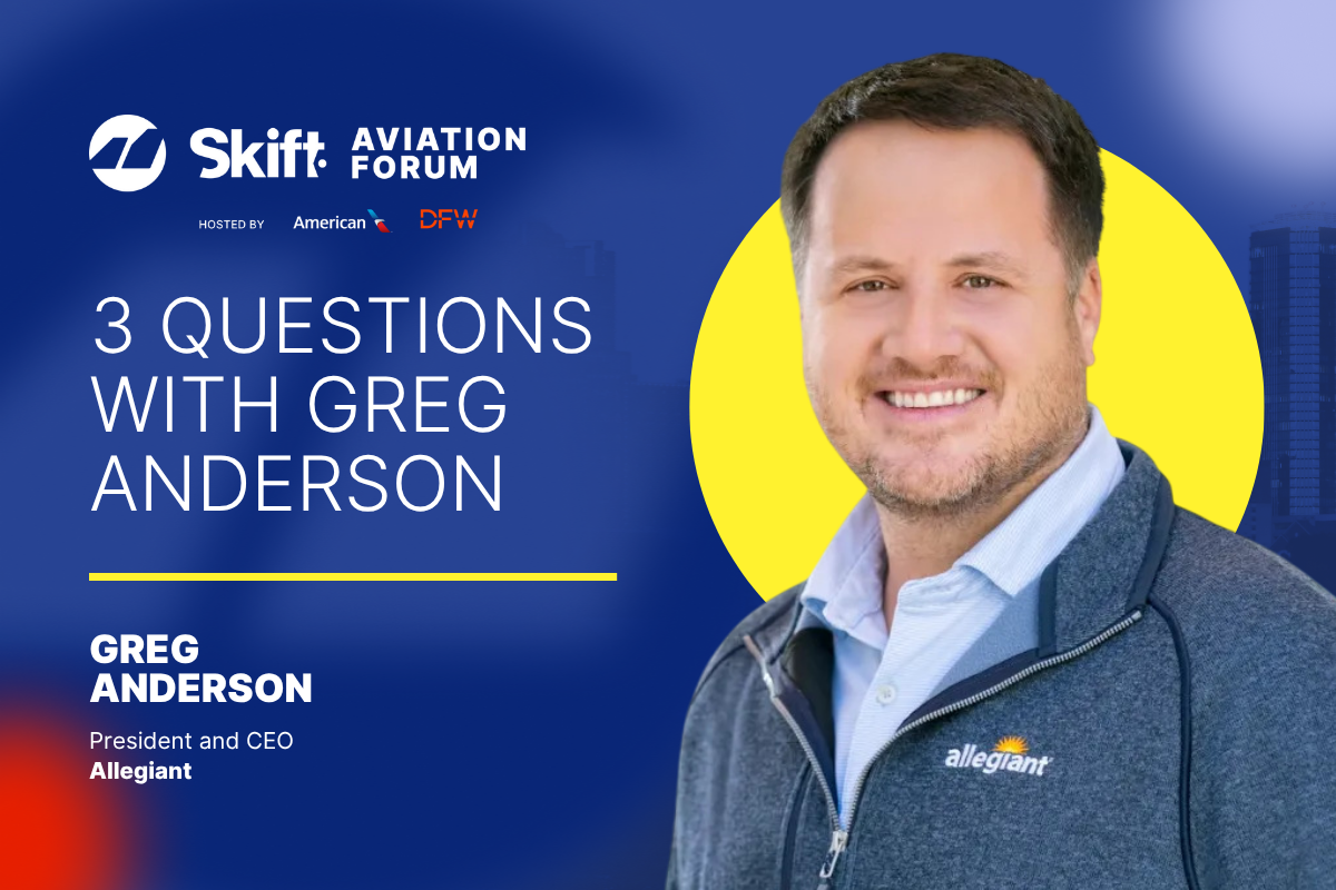 Skift Aviation Forum Speaker Features - Greg Anderson Allegiant President and CEO