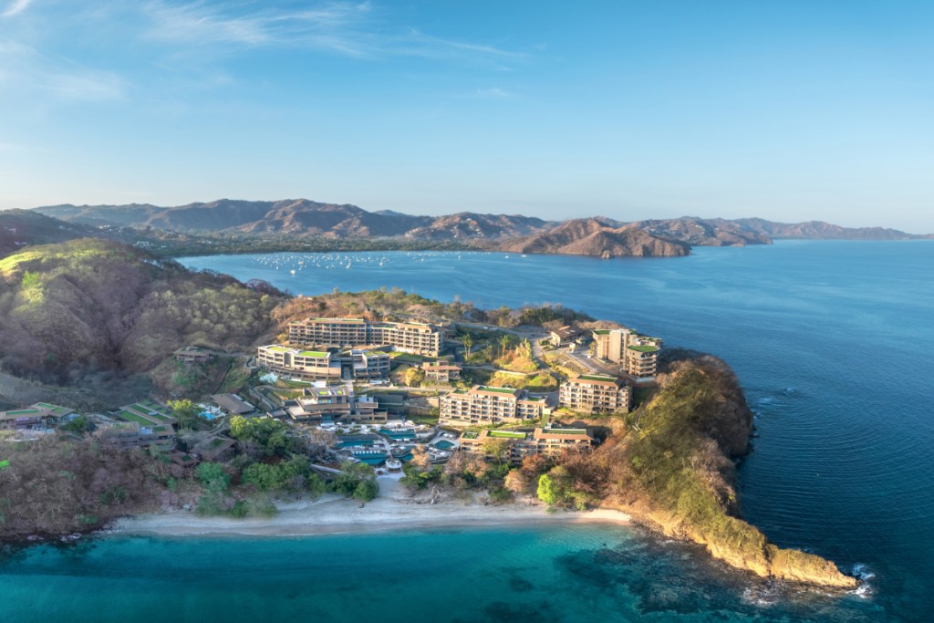 An aerial view of the Waldorf Astoria Costa Rica Punta Cacique