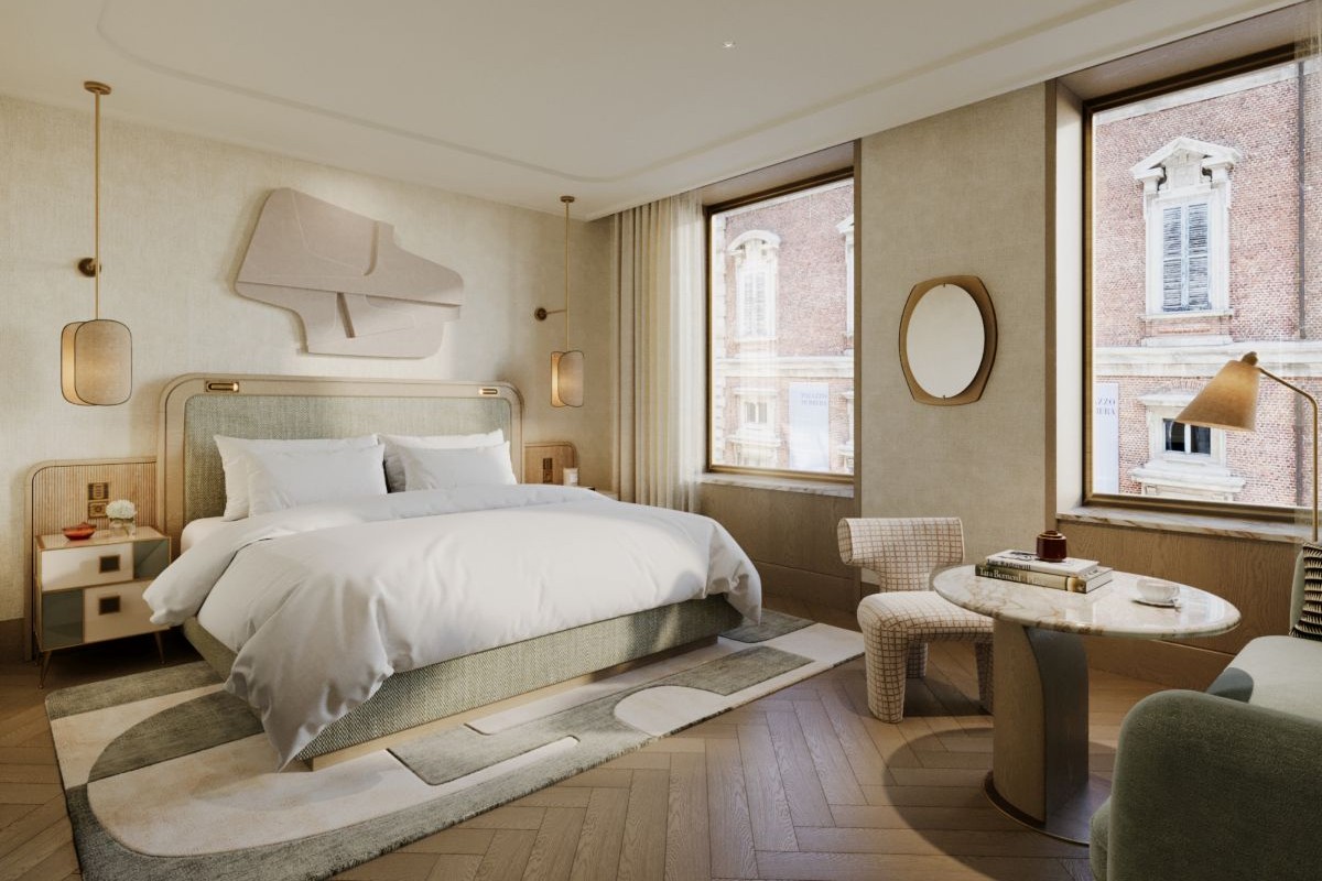 luxury hotel bedroom
