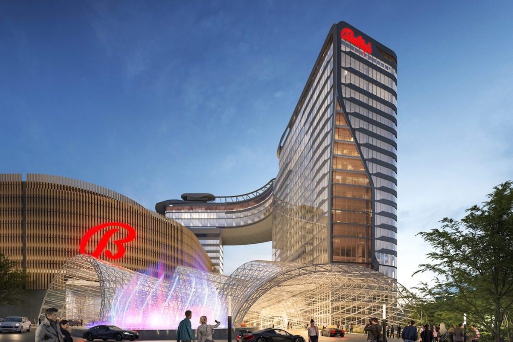 A rendering of the Bally's Bronx casino in New York City.