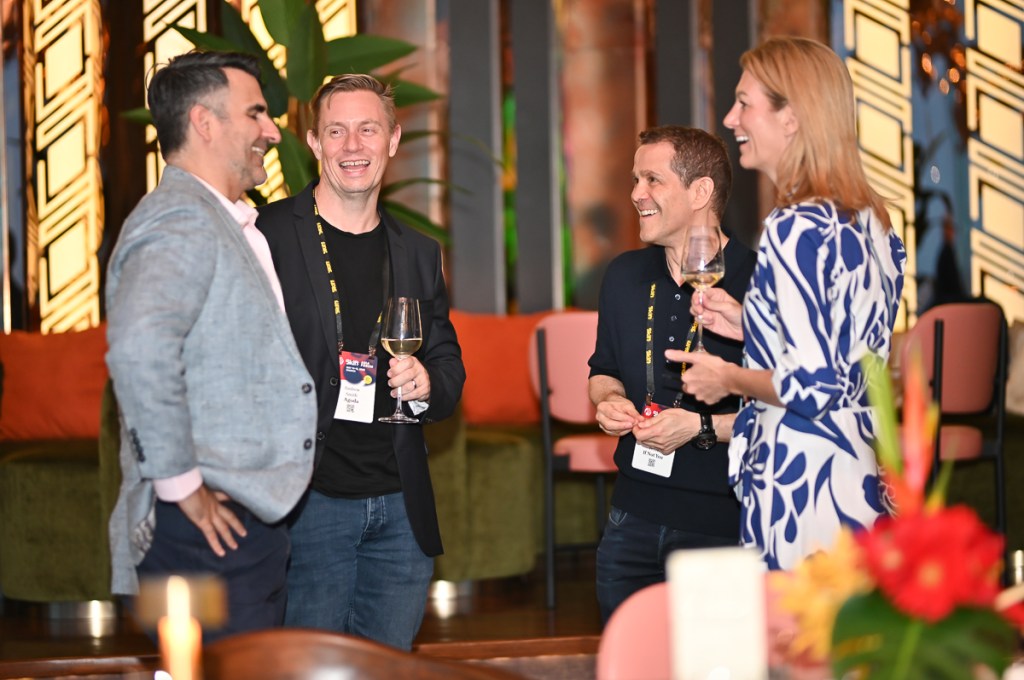 attendees networking at skift asia forum opening reception