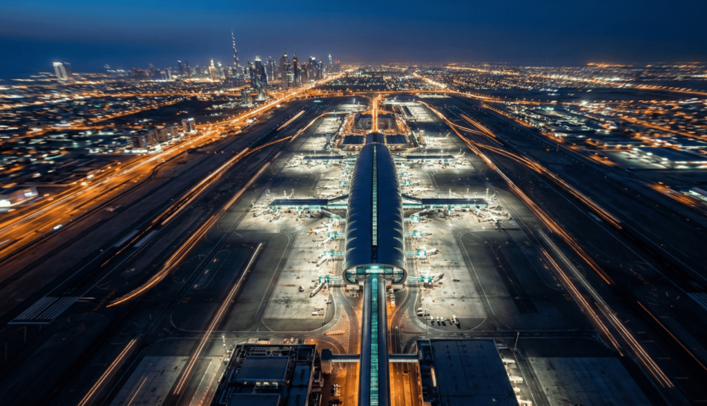 An airport runway