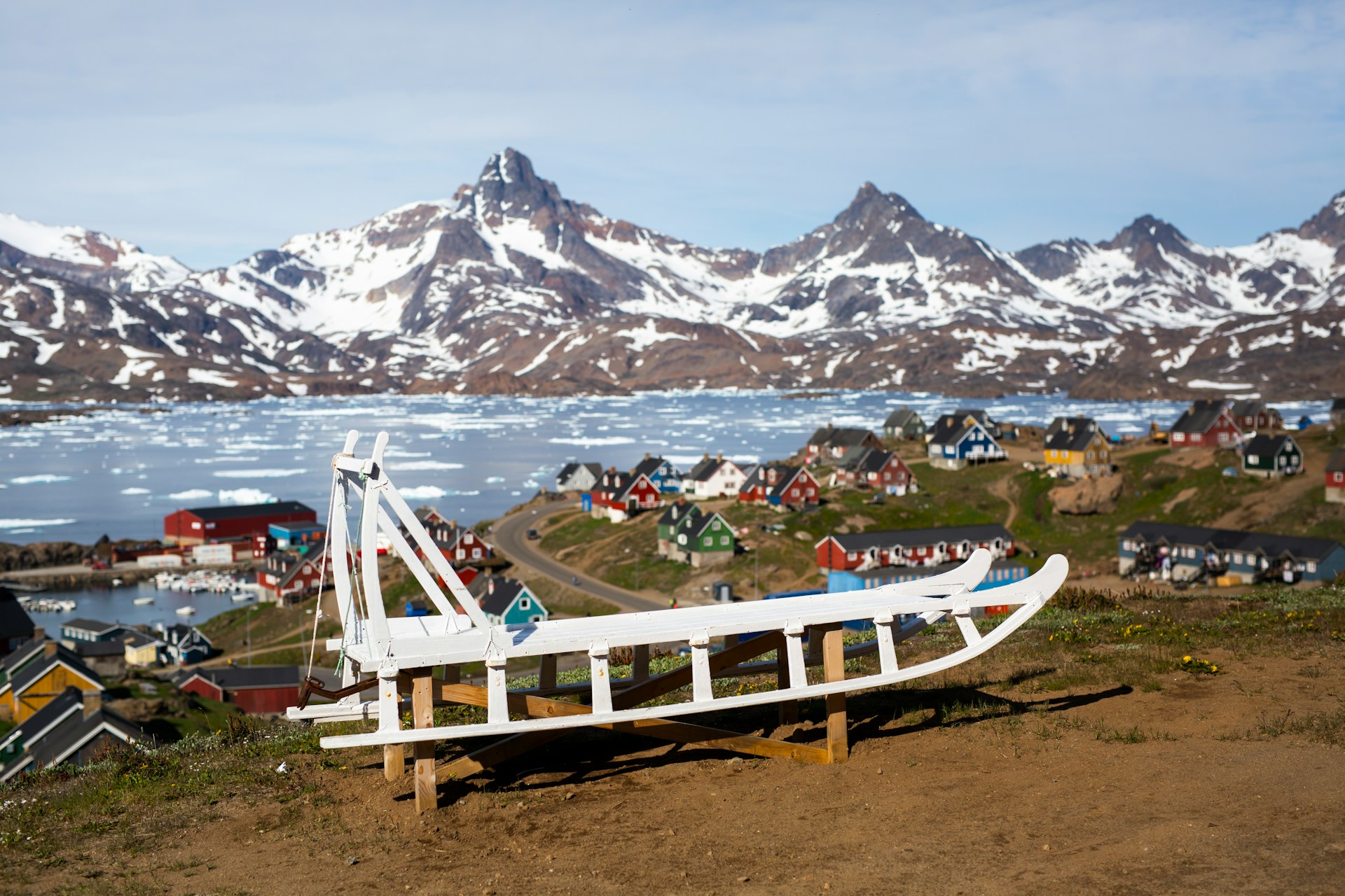 A viewpoint in Tasiilaq, Greenland