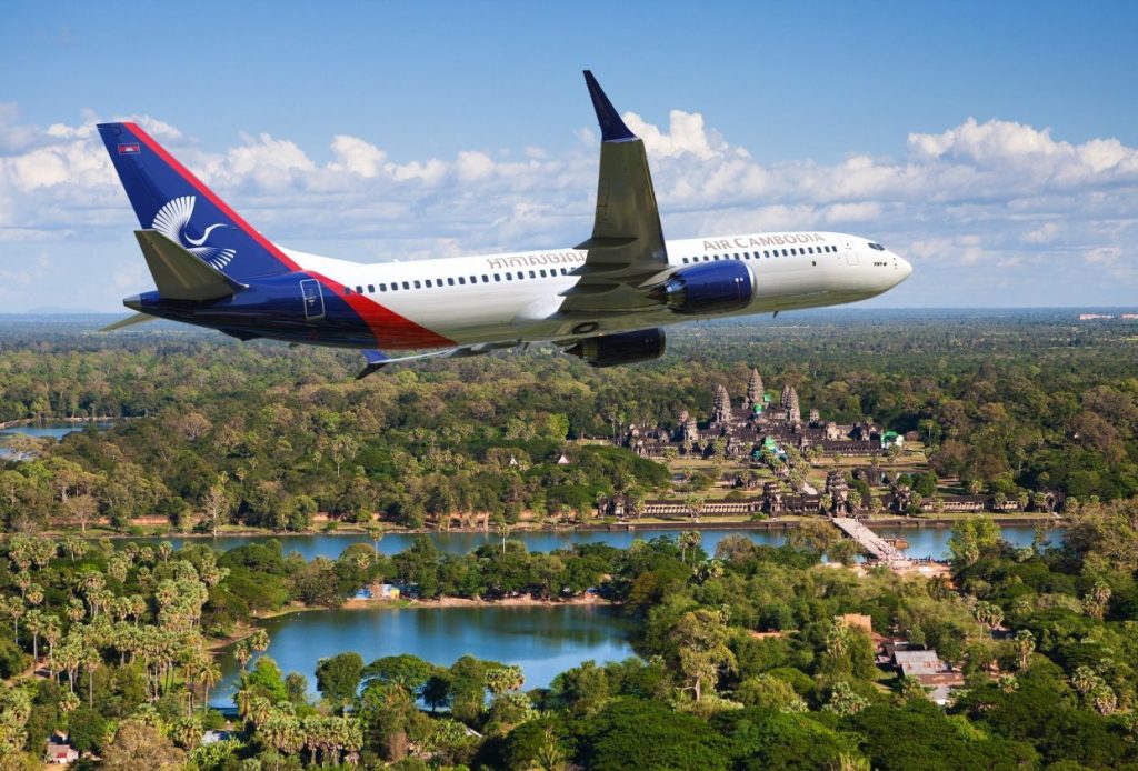 A render of an Air Cambodia 737 Max