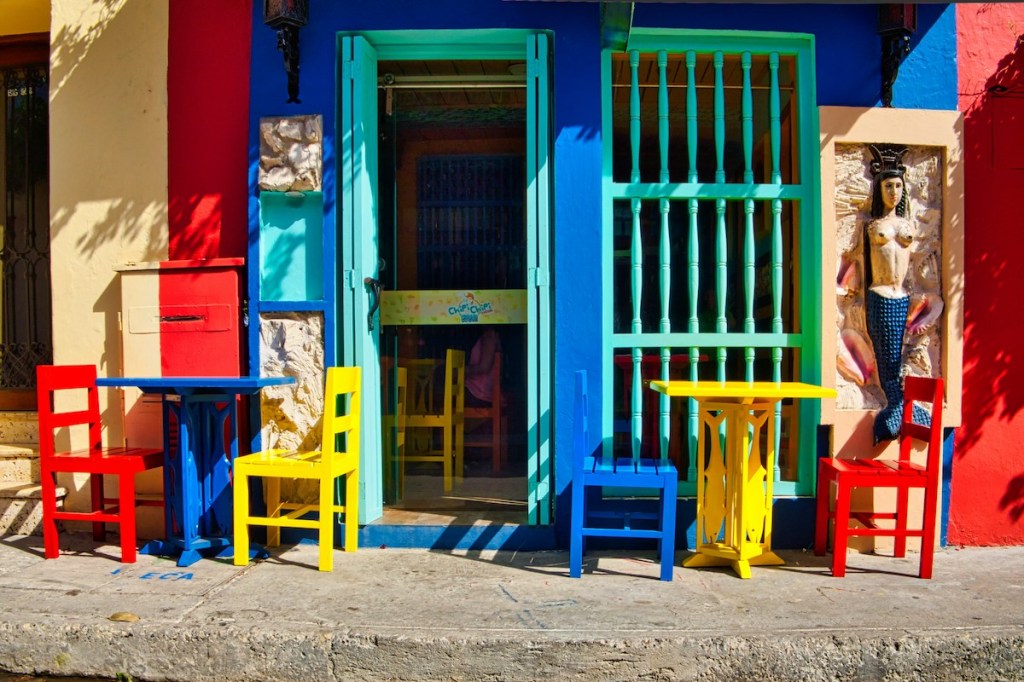 Cartagena, Colombia - On the sunny side of the road