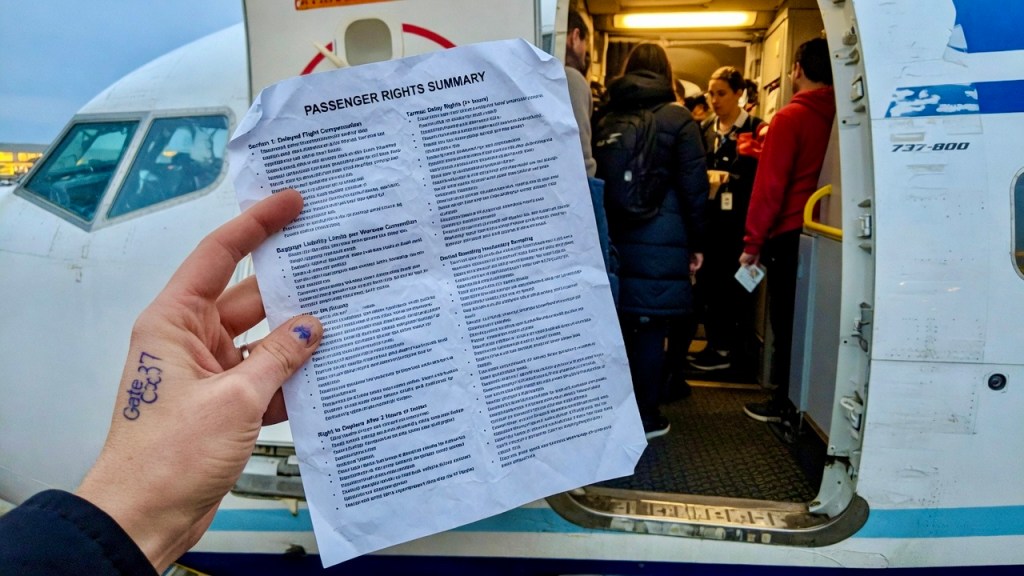 A document for passengers.